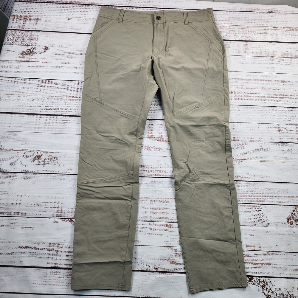 KUHL Deceptr Pants Mens 36x34 Khaki Tuff Lite Stretch Technical Hiking Outdoor